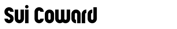 Sui Coward font preview